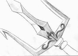 Percy jackson illustration of percy in the water with his sword during a lightning storm.] via estavs.tumblr.com. Poseidon S Trident By Parsek76 On Deviantart Percy Jackson Drawings Percy Jackson Art Percy Jackson
