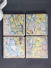 Seattle Sea Vfr Aviation Charts Aviation Chart Coasters On Etsy In 2020 Aviation Charts Aviation Gift Pilot Gifts