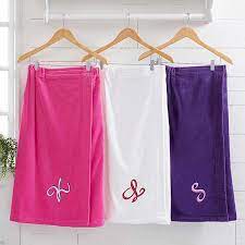 Find all of it right here. Monogrammed Ladies Terry Cloth Spa Towel Wrap