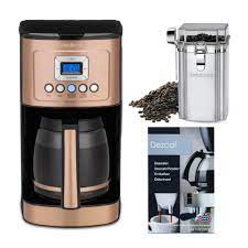 Cuisinart coffee maker 14 cup programmable with glass carafe, copper steel. Cuisinart Dcc 3200cp Perfectemp 14 Cup Programmable Coffeemaker Copper Bundle Walmart Com Walmart Com