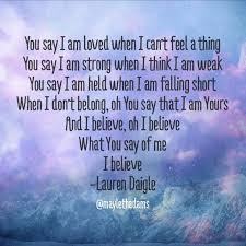 Jason ingram, lauren daigle, paul brendon mabury. Lauren Daigle Lyrics Lauren Muety