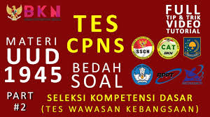 Mengerjakan Soal Cpns Tes Wawasan Kebangsaan Uud 1945 Part 2 Youtube