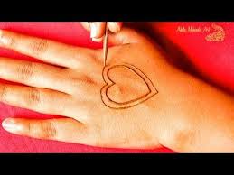 Simple And Easy Heart Mehndi Design Back Hand New Youtube Mehndi Designs Mehndi Hand Henna