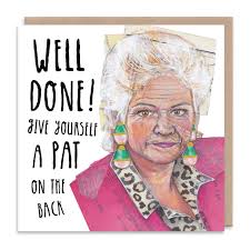 Well Done Give Yourself A Pat On The Back By Angie Beal Designs |  notonthehighstreet.com