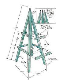 The first 2×1 piece of wood should be 24″ across. Building A Plant Obelisk Garden Vines Obelisk Garden Projects