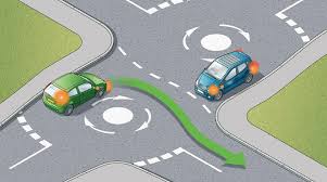 Pembahagi lebuh raya/ jalan di hadapan. Apanakbuat Bilakah Patut Nyalakan Lampu Signal Belok Di Bulatan