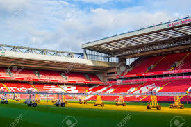 1052927789 itt a videóletöltés ideje! Liverpool England United Kingdom 10 15 2018 Empty Red Steps Stock Photo Picture And Royalty Free Image Image 133648565