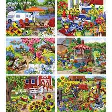 Bits And Pieces 300 Piece Puzzles Set Of 6 Nancy Wernersbach Springtime 300 Large Piece Jigsaw Puzzles Bits And Pieces Larger Piece Jigsaw Puzzles Jigsaw Puzzles Teenage Girl Gifts Christmas