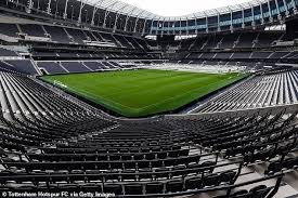 Work has begun at tottenham hotspur's new stadium to add a bit of colour to the exterior of the enormous structure and the fans will certainly approve of the colour. Spurs Unveil New Pics Of Stadium As They Prepare To Finally Host Games Daily Mail Online