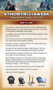 However, if you're a huge marvel fan, you might be able to figure them out! Win Prizes From Marvel S Thorthedarkworld Head On Over To Our Twitter Account And Answer The Trivia Question To Qualif Trivia Questions Trivia The Dark World