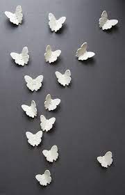 3d Butterfly Ceramic Wall Art Textured Wall Sculpture 6 Etsy Butterfly Wall Art Wall Sculpture Art Ceramic Wall Art