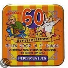 Pepermunt Blikje 60 Jaar Man Incl 70 Gram Pepermunt Bol Com
