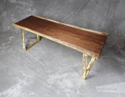 In this tutorial, you will learn to change the life of the edge of the. Live Edge Walnut Coffee Table With Brass Legs Anglewood Live Edge Custom Furniture Toronto