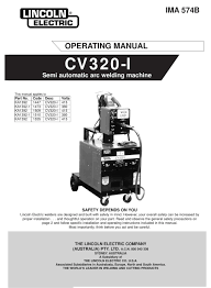 Lincoln Electric Cv320 I Operating Manual Pdf Download Manualslib