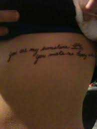 Although we broke up, i'm miserable without you. You Are My Sunshine You Make Me Happy When Skies Are Grey Tattoo In My Mothers Handwriting This Was A Lullaby My Parent Sunshine Tattoo Grey Tattoo Tattoos