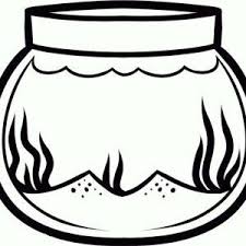 Ocean Fish Bowl Fish Bowl Picture Coloring Page Fish Bowl Picture Coloring Page Fish Tank Drawing Coloring Pages Fish Bowl