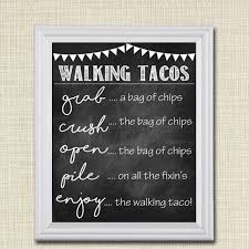 Laugh out loud with zazzle today! Walking Tacos Sign Walking Taco Bar Diy Taco Bar Make Your Etsy