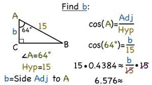 How Do You Find A Missing Side Of A Right Triangle Using Cosine Virtual Nerd