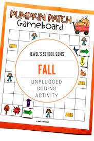 Seasonal Unplugged Coding Activities Fall Autumn Coding Unplugged Activiti Unplugged Coding Activities Critical Thinking Activities Problem Solving Activities
