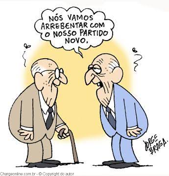 Resultado de imagem para novos partidos charges"