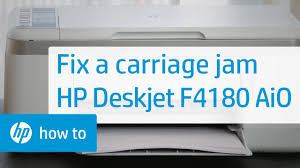 Hp druckertreiber photosmart c 4180. Fixing A Carriage Jam Hp Deskjet F4180 All In One Printer Hp Youtube