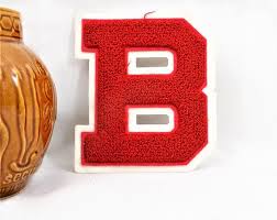 Letterman Patch Letter B Pennsylvania Letterman Memorabilia Red And White Vintage Accessories Letterman Patches Vintage Accessories Letter B