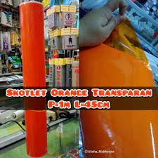 Harga atap seng spandek transparan per lembar dan per meter terbaru 2021. Skotlet Motor Skotlet Transparan Orange Harga Permeter Murah Shopee Indonesia