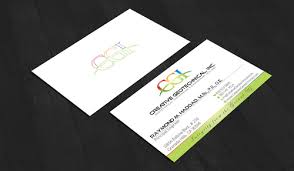 Colorful polygonal design business card template. Page 2 Geotechnical Engineering Company By Raymondhaddad
