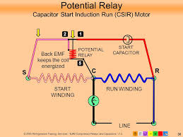 copeland potential relay wiring diagram run capicator for