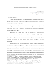 71/2011 / ediţie îngrijită de: Pdf Conflict Of Laws In Matters Concerning The Primary Matrimonial Regime According To The Romanian Civil Code
