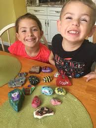 53 rocks...heading out to hide them with a crew of excited kids (and  adults!)