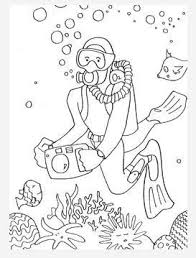 Sea Diver Coloring Page Ocean Coloring Pages Coloring Pages Free Coloring Pages