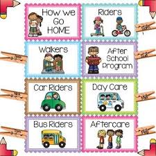 Dismissal Chart Brights Classroom Set Mrs Jones