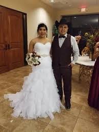 Organza Mermaid Wedding Dress With Ruffled Skirt David S Bridal Mermaid Wedding Dress Wedding Dresses Bridal
