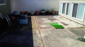 Best practice is to remove all. Fake Grass Over Concrete Vancouver Artificial Grass
