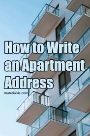 Maybe you would like to learn more about one of these? How To Write Apartment Address Materialsix Com