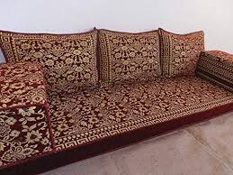 Amazon Com Arabic Floor Seating Arabic Sofa Arabic Couch Floor Seating Sofa Oriental Seating Hookah Bar Decor Floor Seating Floor Couch Floor Seating Cushions