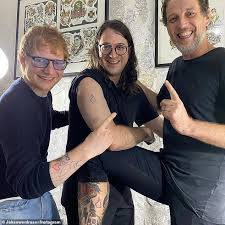 Visiting hours ed sheeran this emotional ode to a departed loved one was debuted live at the state funeral of renowned australian music promoter michael gudinski, where sheeran performed. Ed Sheeran And Michael Gudinski S Son Matt Get Matching Tattoos In Honour Of Late Music Icon Aktuelle Boulevard Nachrichten Und Fotogalerien Zu Stars Sternchen