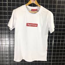 Supreme Box Logo Tee White Embroided