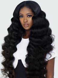 25 cool hairstyles for thick wavy hair | creativefan beautiful copper accents on hair layered medium to long from back and sides. Super Thick Big Deep Wavy Synthetic Hair Long Wigs
