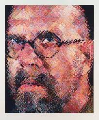 Monochromatic Portrait Paintings Inspired By Chuck Close Chuck Close Self Portrait Realistic Art
