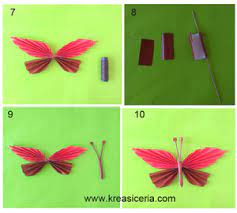 Cara membuat origami untuk dinding yang berbentuk kipas Cara Membuat Hiasan Dinding Kupu Kupu Dari Kertas Origami