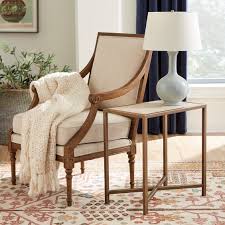 Clare Travertine Side Table Furniture Trends Bedside Table Design Living Room Table