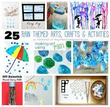 Provide raincoats, hats, umbrellas and rain boots for students to try on and let them pretend to. 25 Rain Themed Arts Crafts Activities The Pinterested Parent