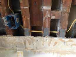 No fasteners needed with the cable protector. Why Did My Electrician Put Metal Plates Wherever The Stud Is Drilled Through Home Improvement Stack Exchange
