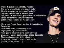 Justin bieber) for all the english speakers out there that don't. Luis Fonsi Daddy Yankee Despacito Audio Ft Justin Bieber Remix Lyrics Youtube