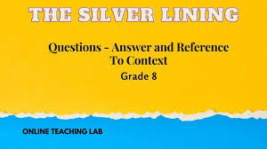 Unit 2 The Silver Lining Questions Answers Reference To Context N This Or That Questions Online Teaching Context