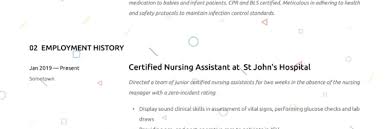 Certified Nursing Assistant Resume Writing Guide 12