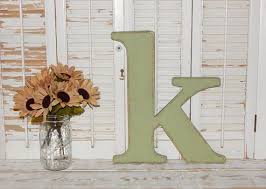 Lowercase Wood Letters Distressed Wooden Letter K Wall Decor Wood Letters Wood Initials Wooden Letters