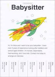 After all, the kids won't be little forever. Babysitting Flyers Free Online Maker